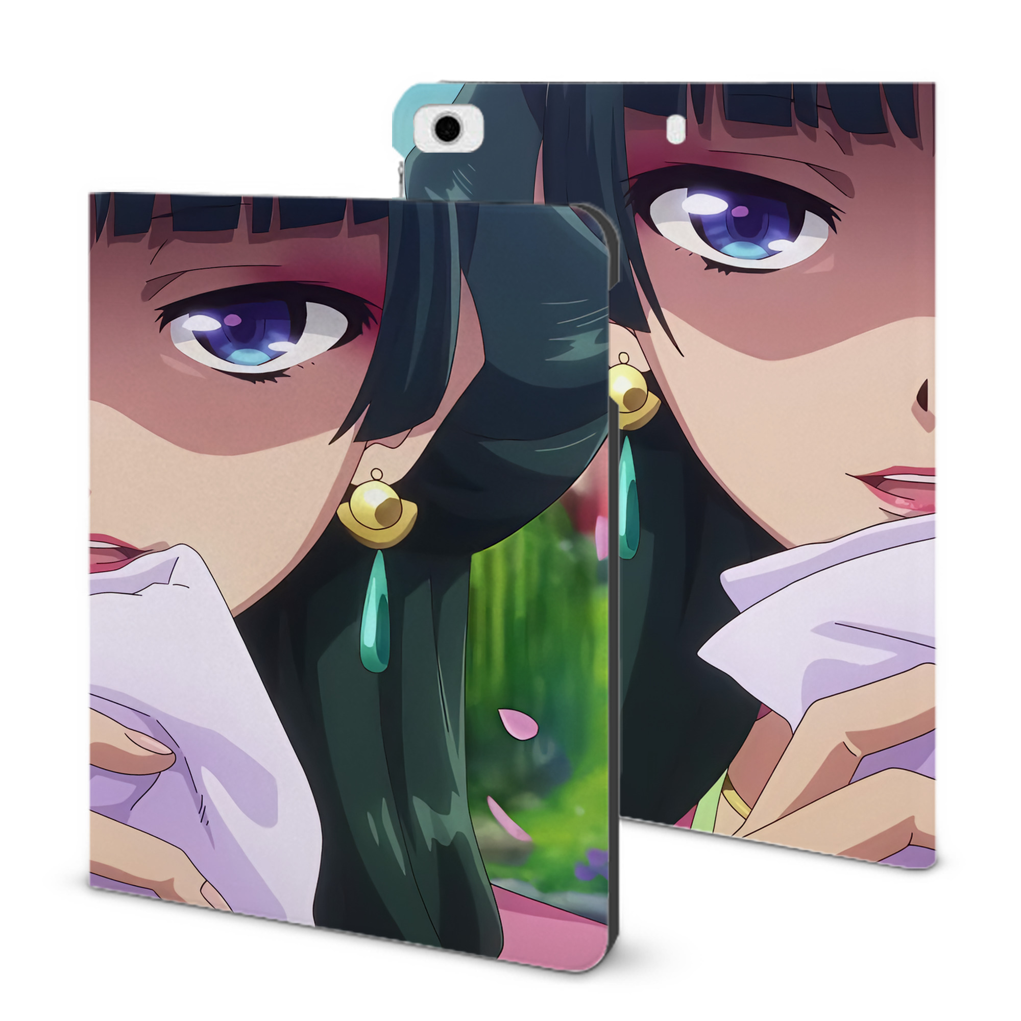（画像用） 薬屋のひとりごと The Apothecary Diaries IPad ケース ブック型 PUレザー TPU 耐衝撃 軽量 薄型 ペン収納なし 全面保護 IPad 各モデル対応